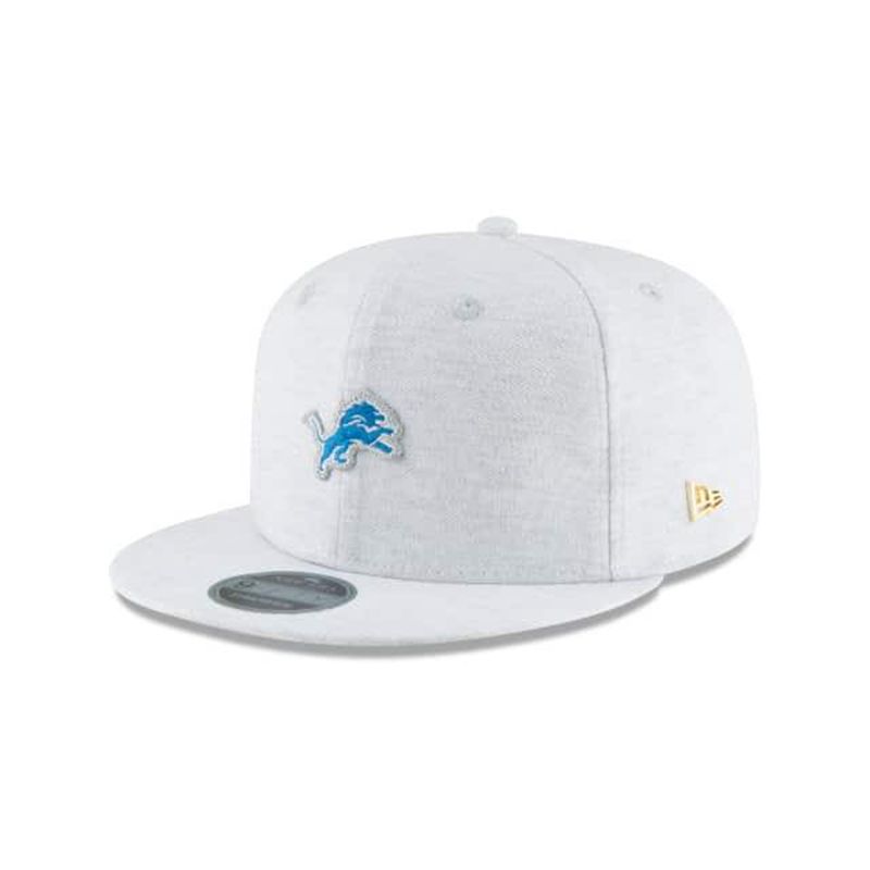 NFL Detroit Lions Micro Stitch 9Fifty Snapback (RPE1233) - Grey New Era Caps